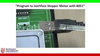 Program To Interface Stepper Motor With 8051 {L}