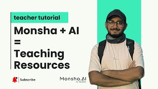 How to Create Any Teaching Resource in Monsha | Step-by-Step Guide | AI for Teachers