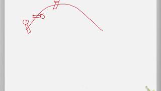 gravity acts on center of mass for projectile motion