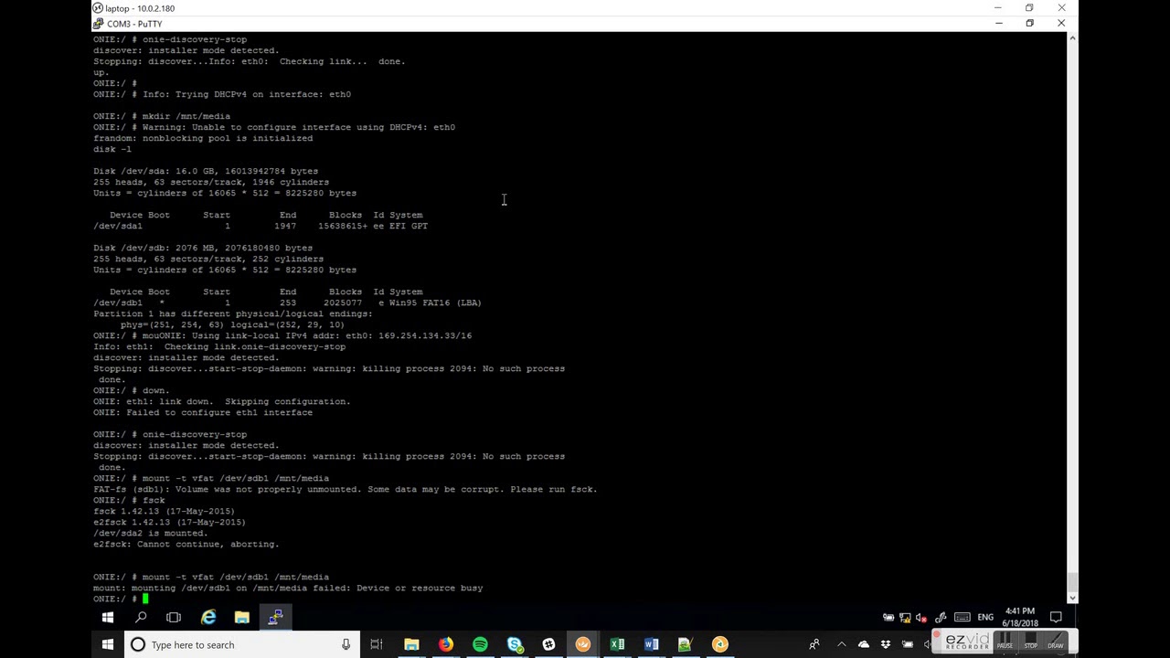 BigSwitch to Force10 OS-Loaded via USB
