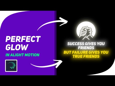 Alight Motion Glow Settings For Trending Instagram Reels | Alight Motion Tutorial