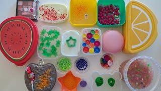 Slime Fun with Buttons, Beads & Colorful Foam Balls | ASMR Slime Compilation.