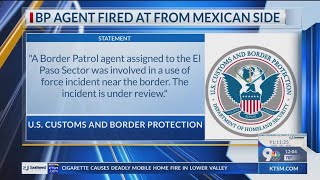Border Patrol agent allegedly fired from Mexican side