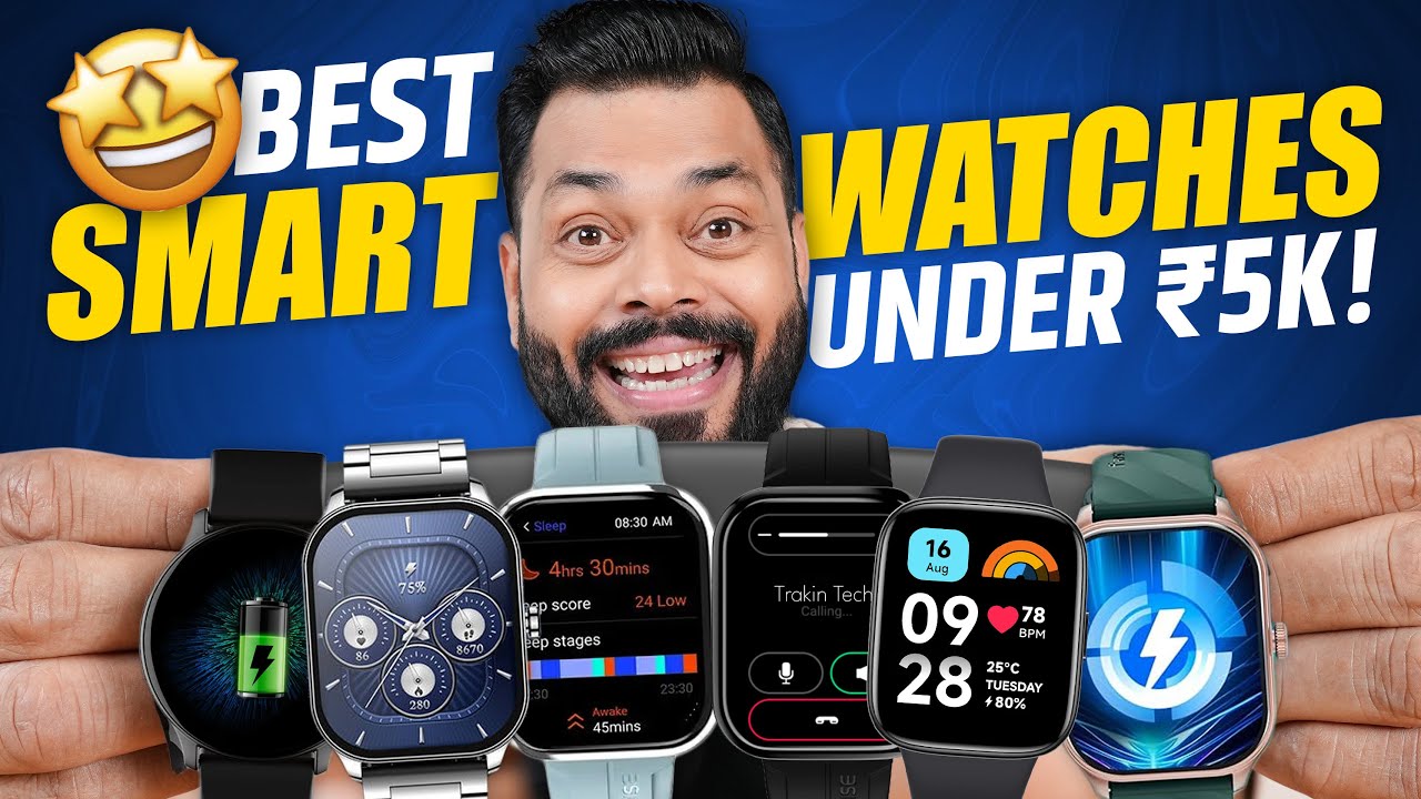 Describe about "Top 5 Best Smartwatches Under ₹5000 In 2024⚡Bluetooth Calling, AMOLED & More"?