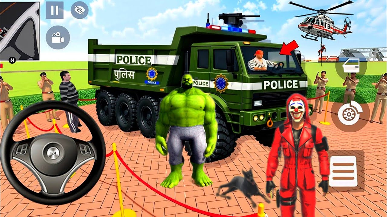 🎮Indian Theft Auto Simulator🤩Franklin Purchase😀Modified Luxury New Police Dumper And Bike🤩🎮
