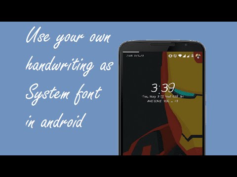 How to use  your own handwriting as a font in android