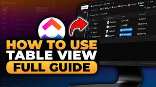 How To Use Table View in ClickUp (𝟮𝟬𝟮𝟲) | 100% WORKS | NO Yapping, To The Point! | FAST & EASY