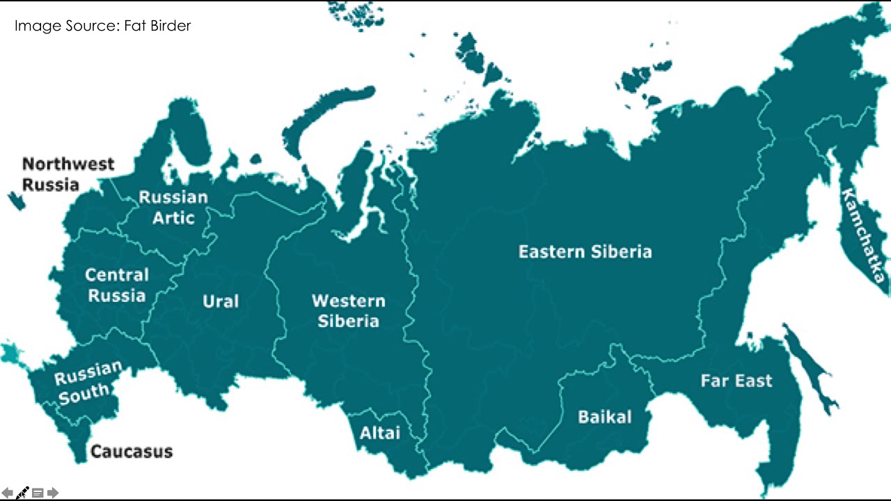 Карта россии урал сибирь дальний восток