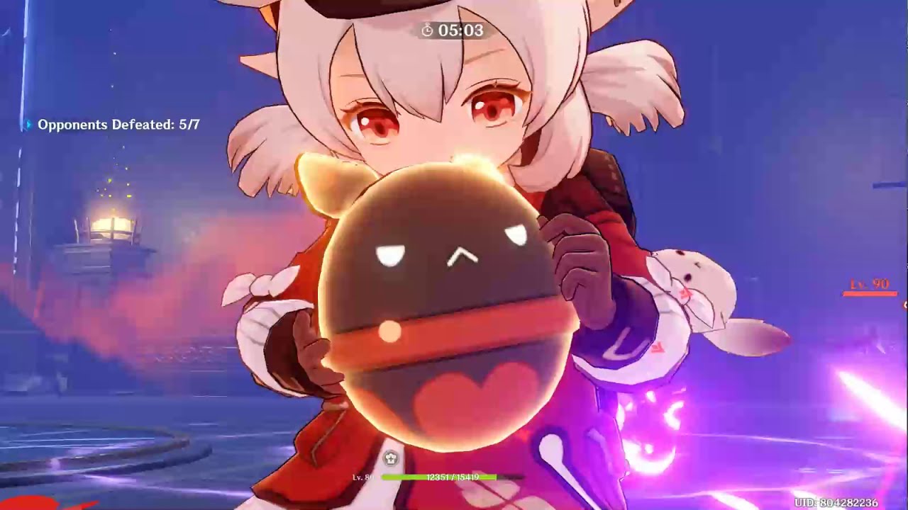 KLEE LAVAWALKER SET test build (AR 46) Genshin Impact Indonesia YouTube