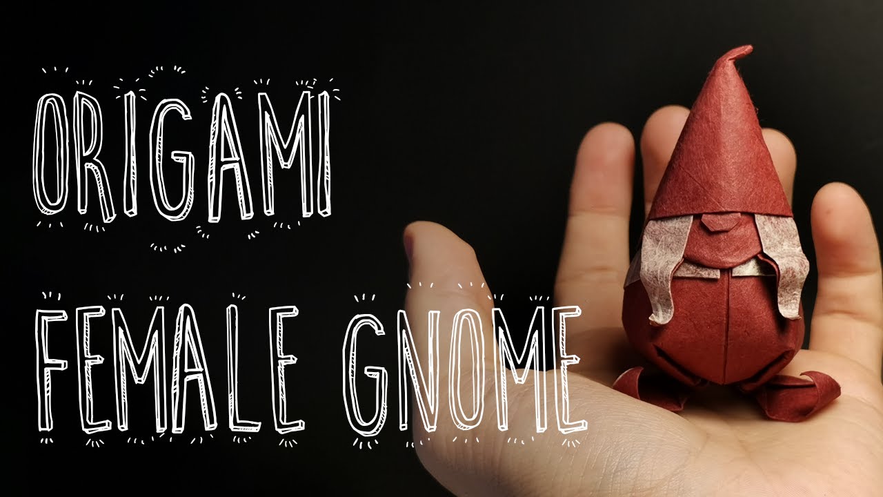 Origami Female standing Gnome (Riccardo Foschi)