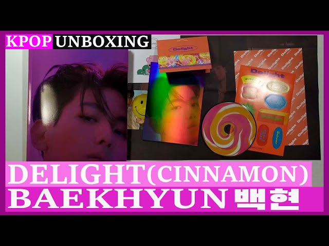 【未開封】ベッキョン　 Delight (CINNAMON Ver.) EXO EXO BAEKHYUN DELIGHT OFFICIAL POSTER (CINNAMON VER)5 - Kpop USA