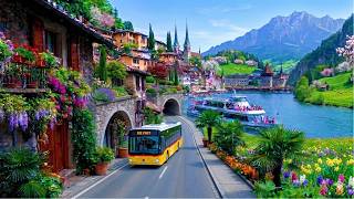 🌸 Switzerland in Spring Will Leave You Speechless 🇨🇭✨ Most Beautiful Lakes in 4K Scenic Drive