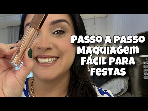 Maquiagem fácil para festas de final de ano - passo a passo!