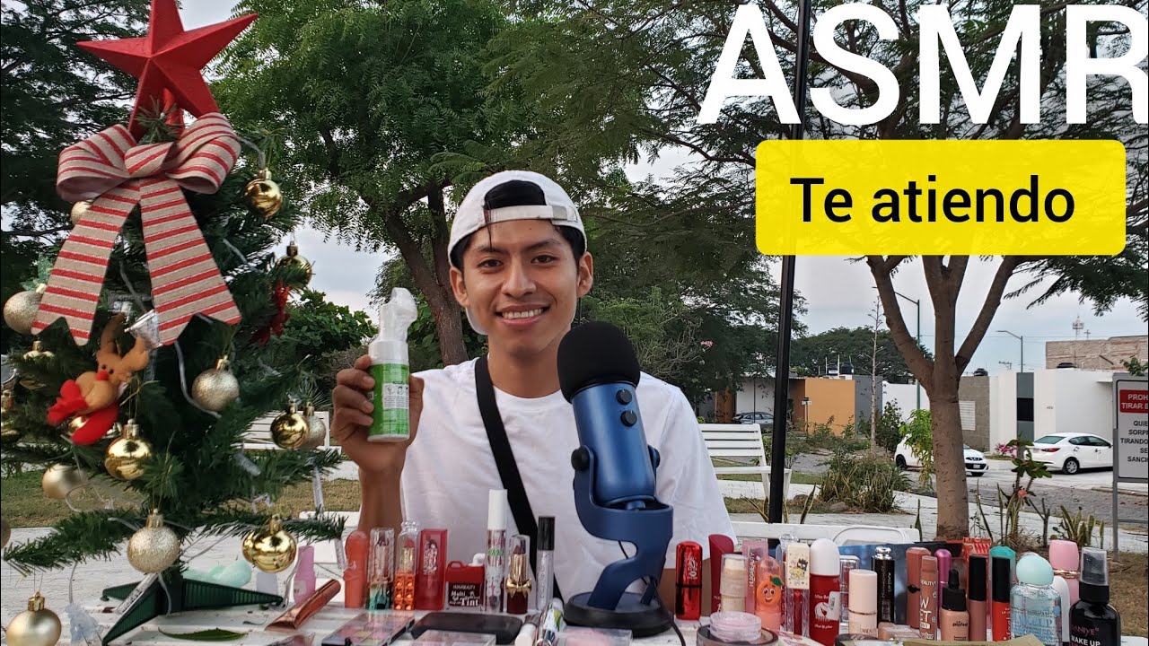 ASMR Te Vendo Mi Maquillaje 🛍️ Whispering, Tapping & Clicks (Roleplay de Tienda al Aire Libre)