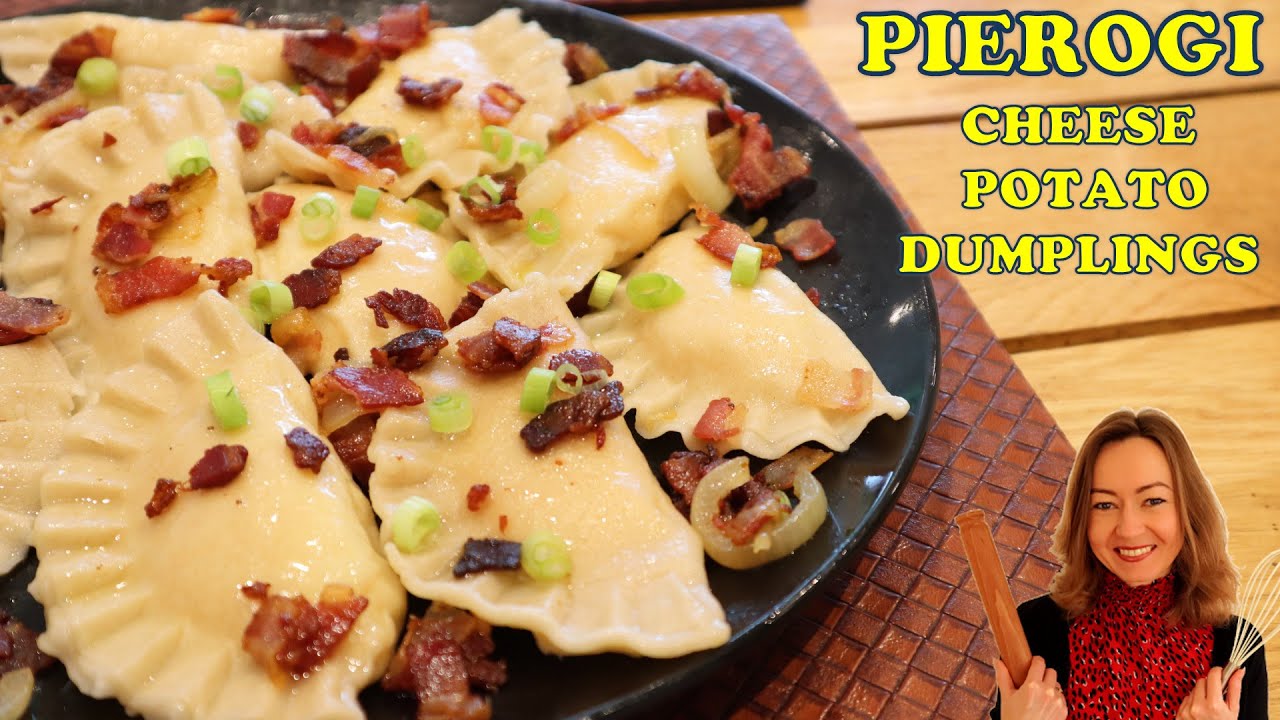 Potato & Cheese Dumplings - Polish Pierogi with bacon and onion - YouTube