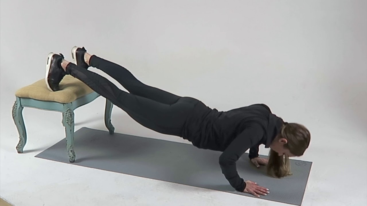 Feet elevated push up YouTube