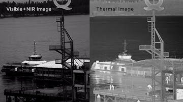 Surveillance Camera Thermal Infrared IR Camera VS  CMOS Visible  Human Detection