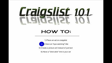 Craigslist 101 - How To Generate 5 - 15 Leads Every Day On Craigslist