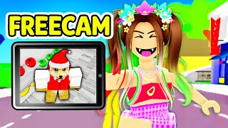 Using FREECAM to CHEAT in Hide \& Seek! (Brookhaven)