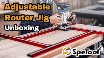 SpeTool Adjustable Router Jig Unboxing