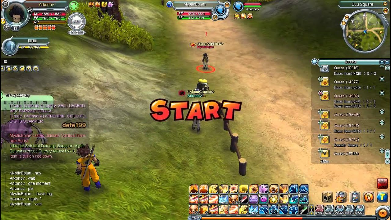 Dragon Ball Online Arkonov (SM) VS Turtle Hermit