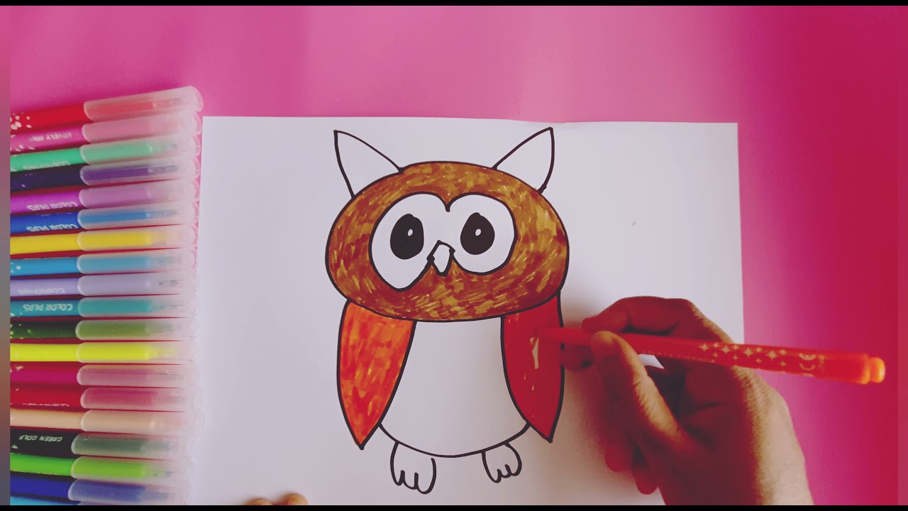How to Draw a Owl Easily...
