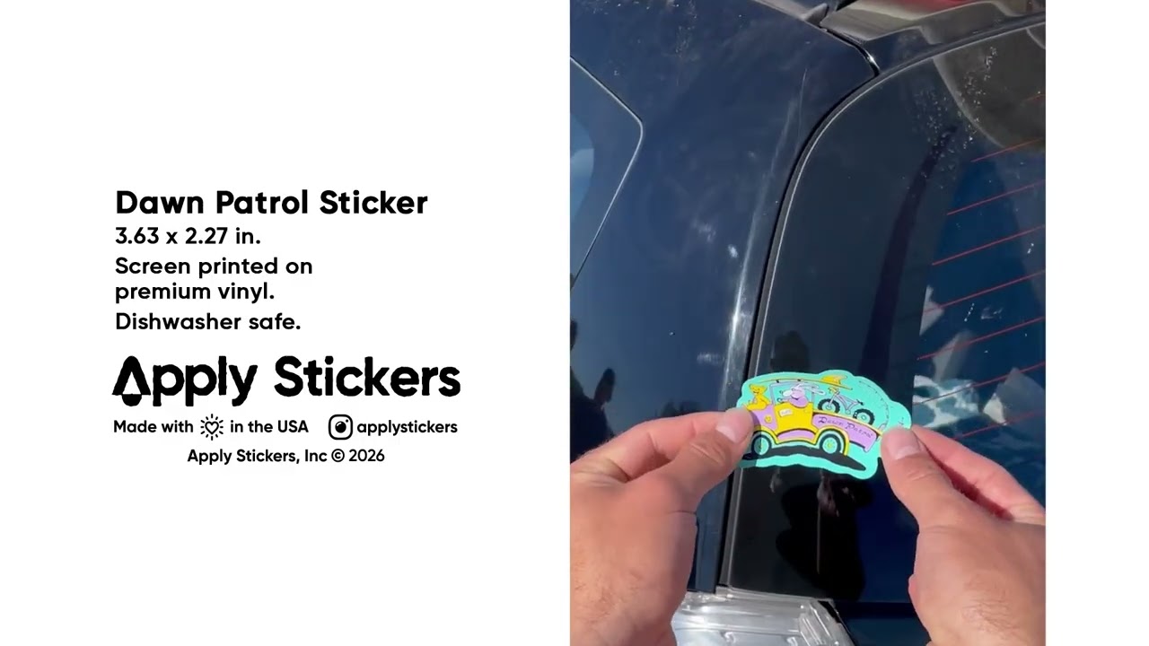 Preview of Apply Stickers Dawn Patrol Sticker Video