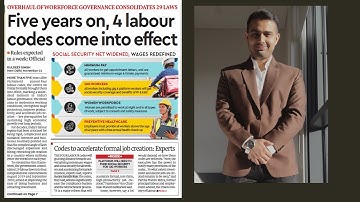 4 New Labour Codes 2025: Complete Explanation | Wage Code, IR Code, OSH Code, Social Security