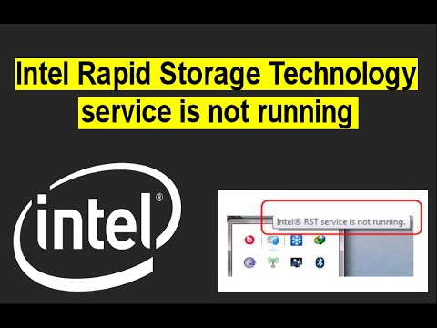 [Fixed]  Intel RST Service is not running