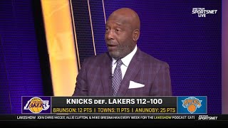 Its Not Enough - James Worthy On Lebron & Luka Combined 52 Pts But Lakers Loss To Knicks 112-100