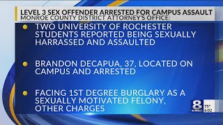 DA Sex offender convicted after attacking two University of Rochester students