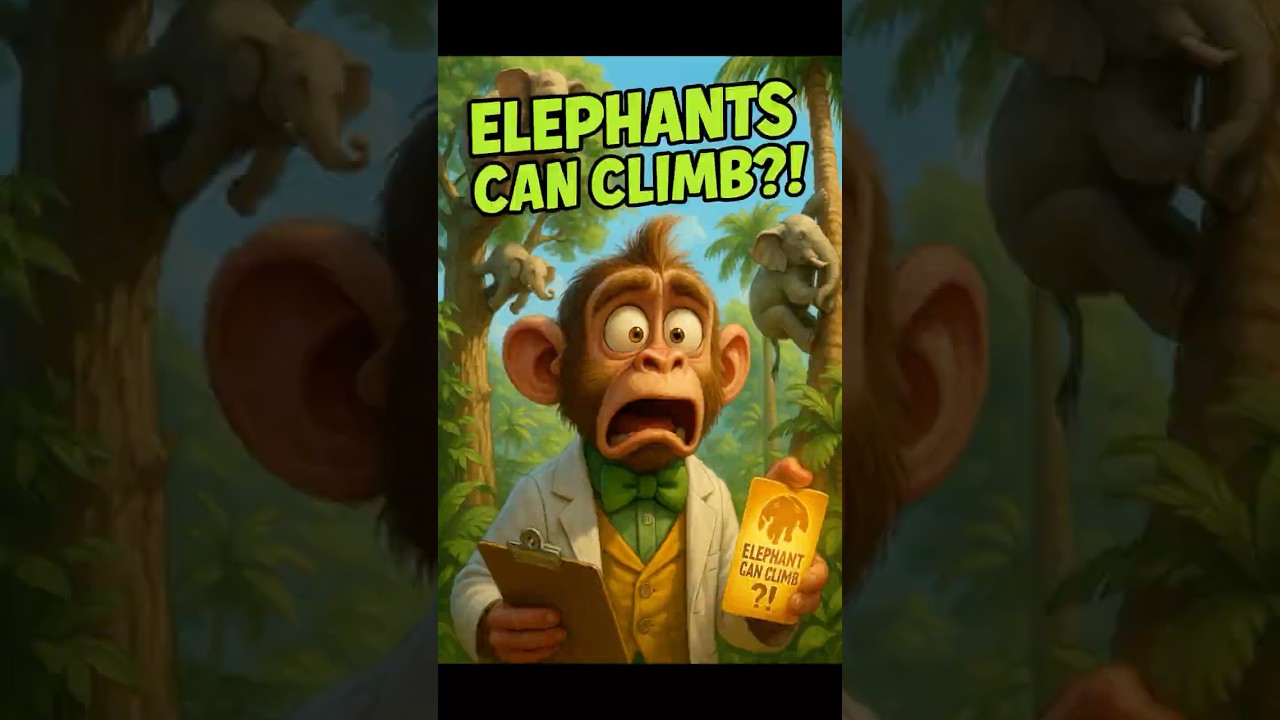 ELEPHANTS CAN CLIMB?! 🐘🌳 | Dr. Bananas Mad Lab Shorts