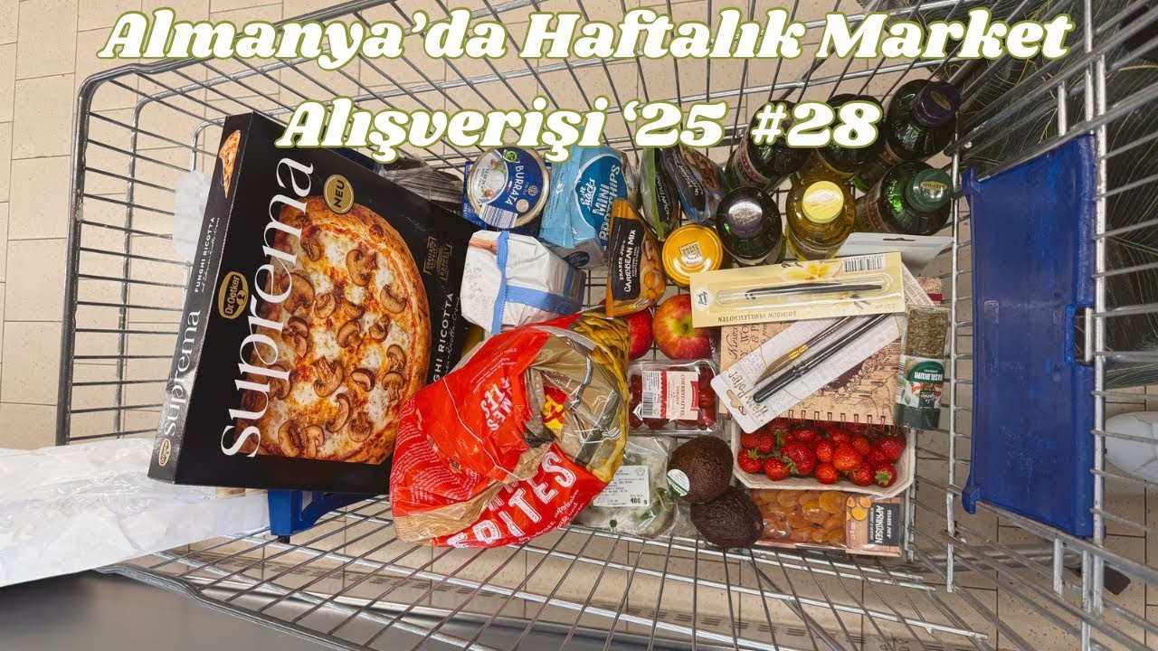 Almanya'da haftalık market alışverişi '25 #28 | Aldi,Edeka,Lidl-Harry Potter ürünleri back to school