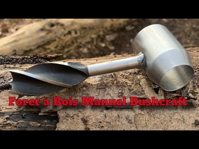 Bushcraft Outil de survie, foret hélicoïdal, tarière à bois, clé à tarière  manuelle, cheville à bois et outil multifonction pour camping, survie,  randonneurs, artisanat et randonnée en plein air : : Sports