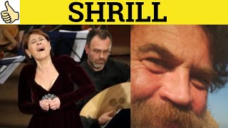 🔵 Shrill Meaning - Shrill Examples - Shrill Defined - Basic GRE Vocabulary - Shrill Voice