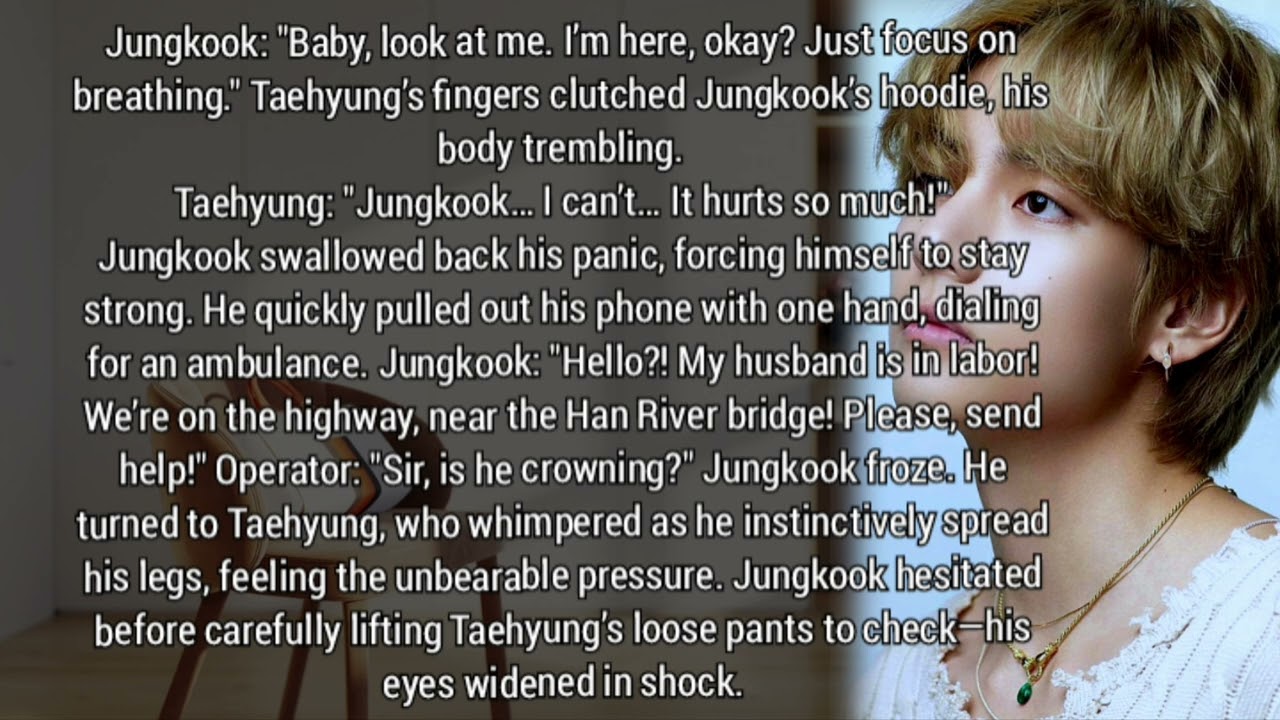 When he had to deliver his twin in the car and one at hospital....// taekook ff oneshot Tae pregnant
