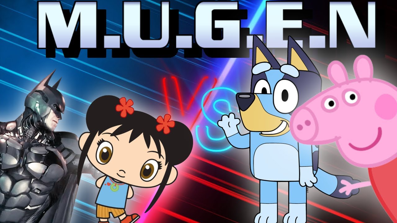 REQUESTED BY @brandonlai3719: Kai-Lan and Batman vs Bluey and Peppa Pig - Mugen Battle