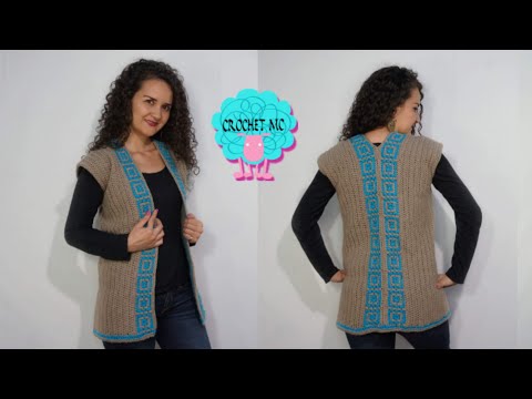Chaleco a crochet