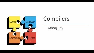 Parsing | Ambiguity