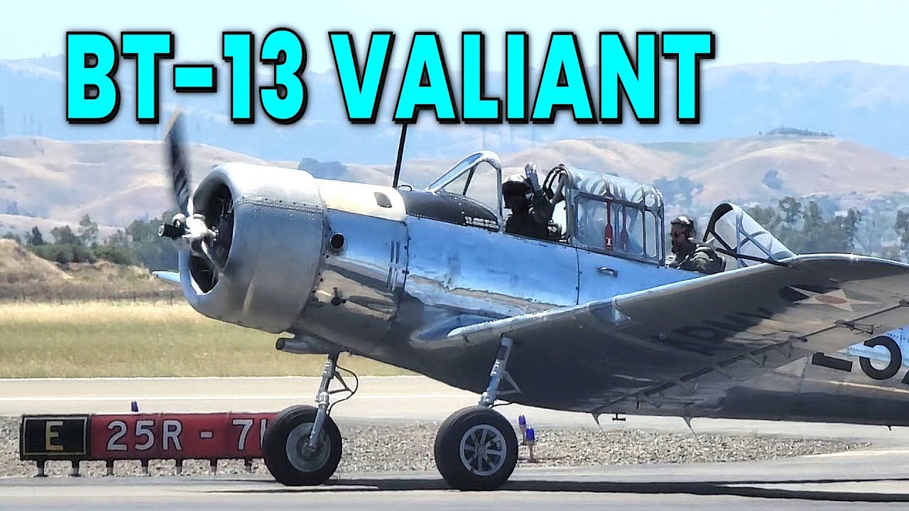 BT-13 Valiant Taxi Test at KLVK Livermore