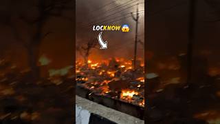 Lucknow Fire 😳 1000 Log Beghar | Locknow News | Ai Hindi Facts #facts #news #fire #viral