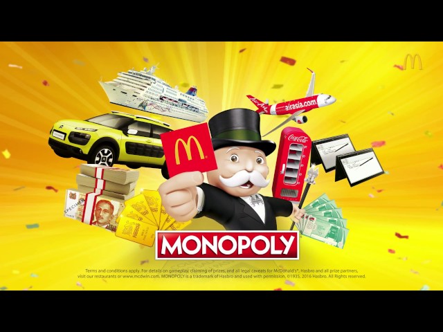 McDonald's - The MONOPOLY Game 2016 | 40s