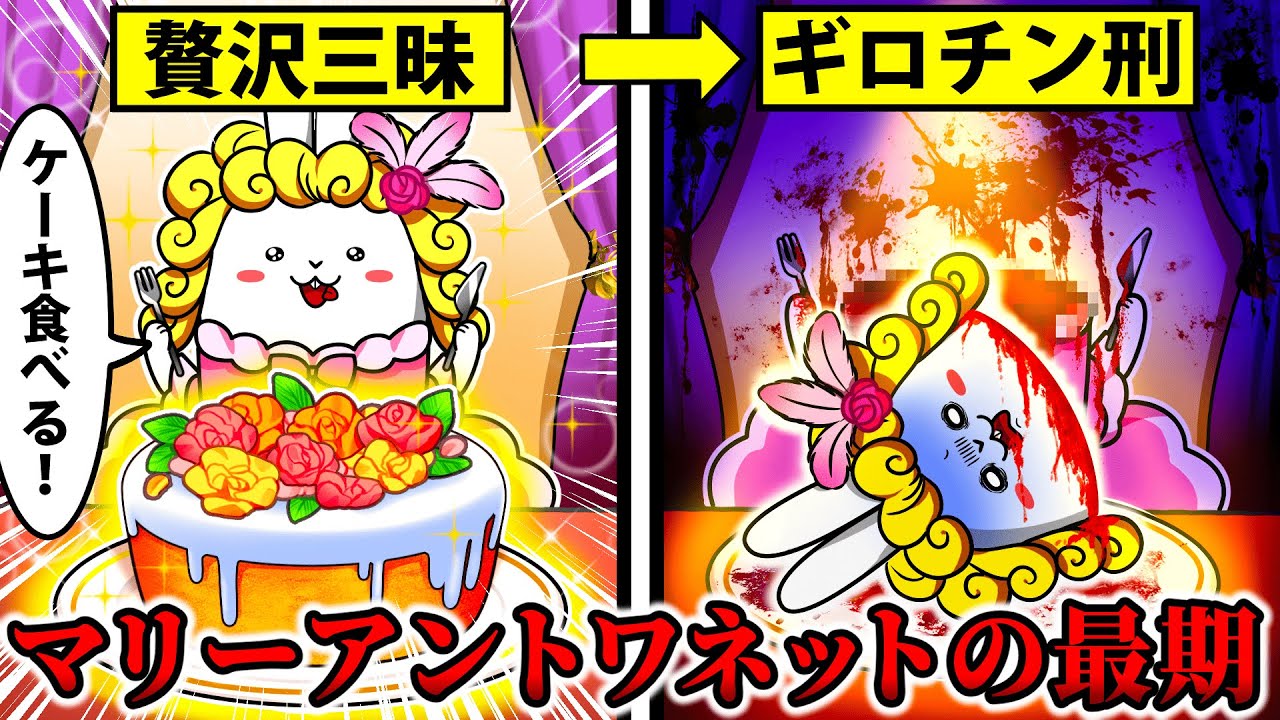 【悲劇の王妃】マリーアントワネットの最期が壮絶すぎた【アニメ】