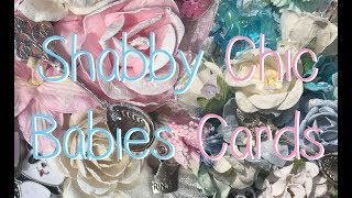 Sue Wilson Shabby Chic Baby Boy \& Girl Cards