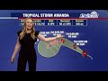 Tropical Storm Amanda forms in the Pacific