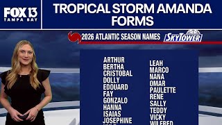 Tropical Storm Amanda forms in the Pacific