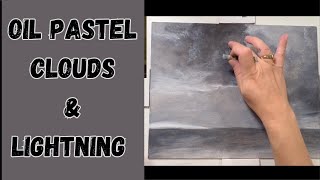 Oil Pastel Clouds and Lightning! screenshot 1