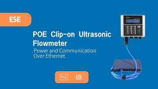E5E POE Clip-on Ultrasonic Flowmeter