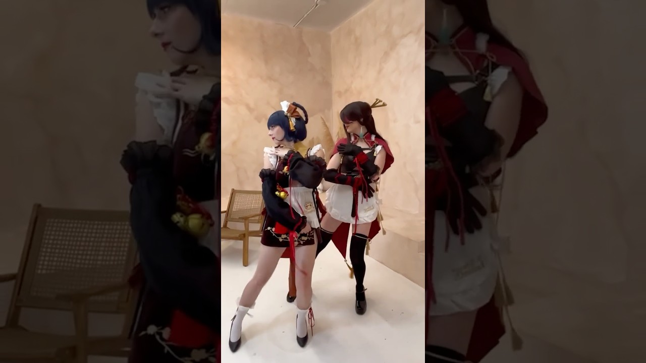 Barbara teaches Big Sister to Dance #flower - #genshinimpact #jisoo #kpop