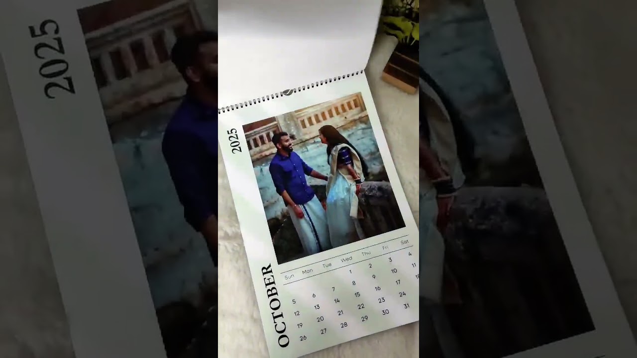 Anniversary gift idea.Wall calendar 